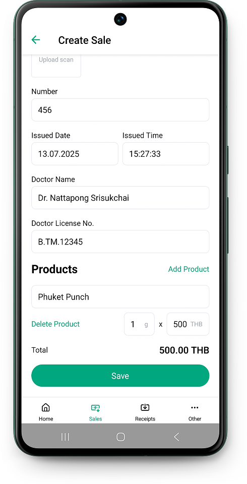 Create Sale